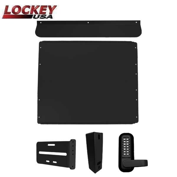 PS60B Shield Security Kit In Black - Panic Shield, PSSB Strike Bracket, PSGB200 Gate Box, 285P Keyle